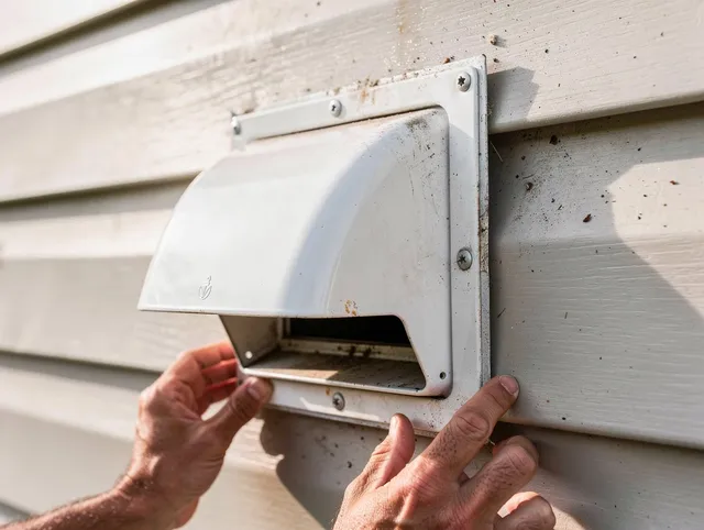 Country Club Dryer Vent Cleaning technician delivering thorough residential dryer vent cleaning service in Country Club